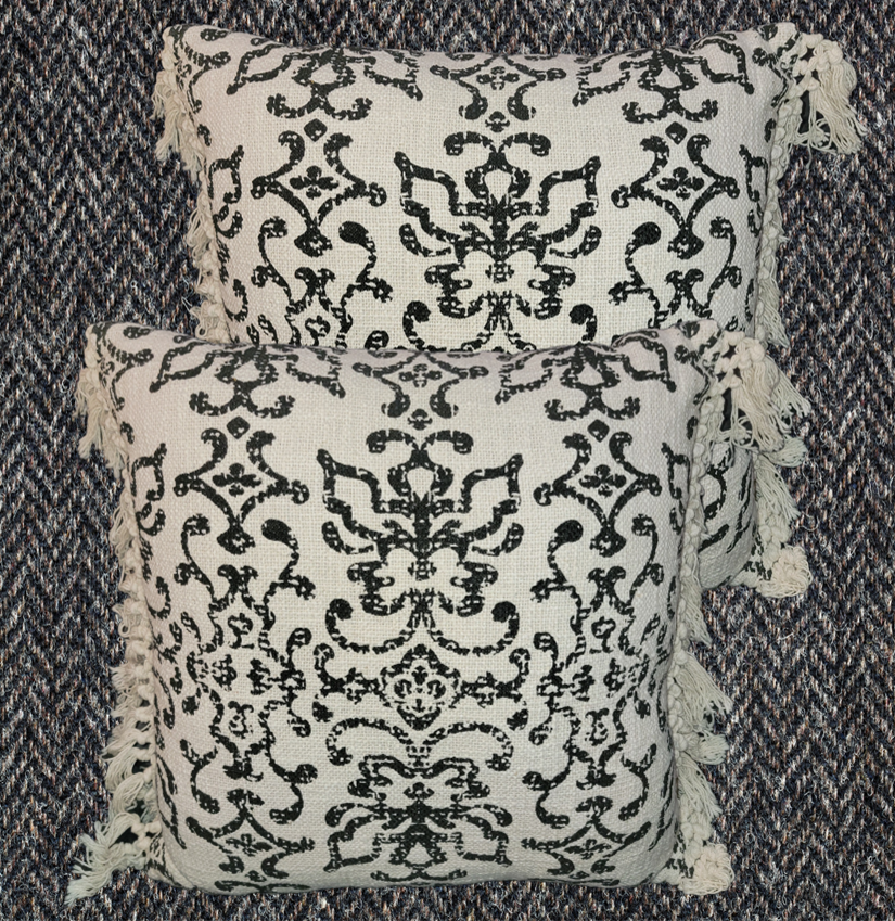 KARA FRINGED THROW PILLOW