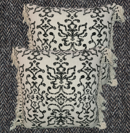 KARA FRINGED THROW PILLOW
